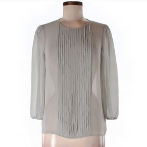 MADEWELL Broadway & Broome gray blouse M top